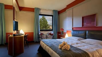 Minibar, in-room safe, desk, cots/infant beds