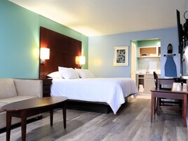 Down comforters, pillowtop beds, individually furnished, desk