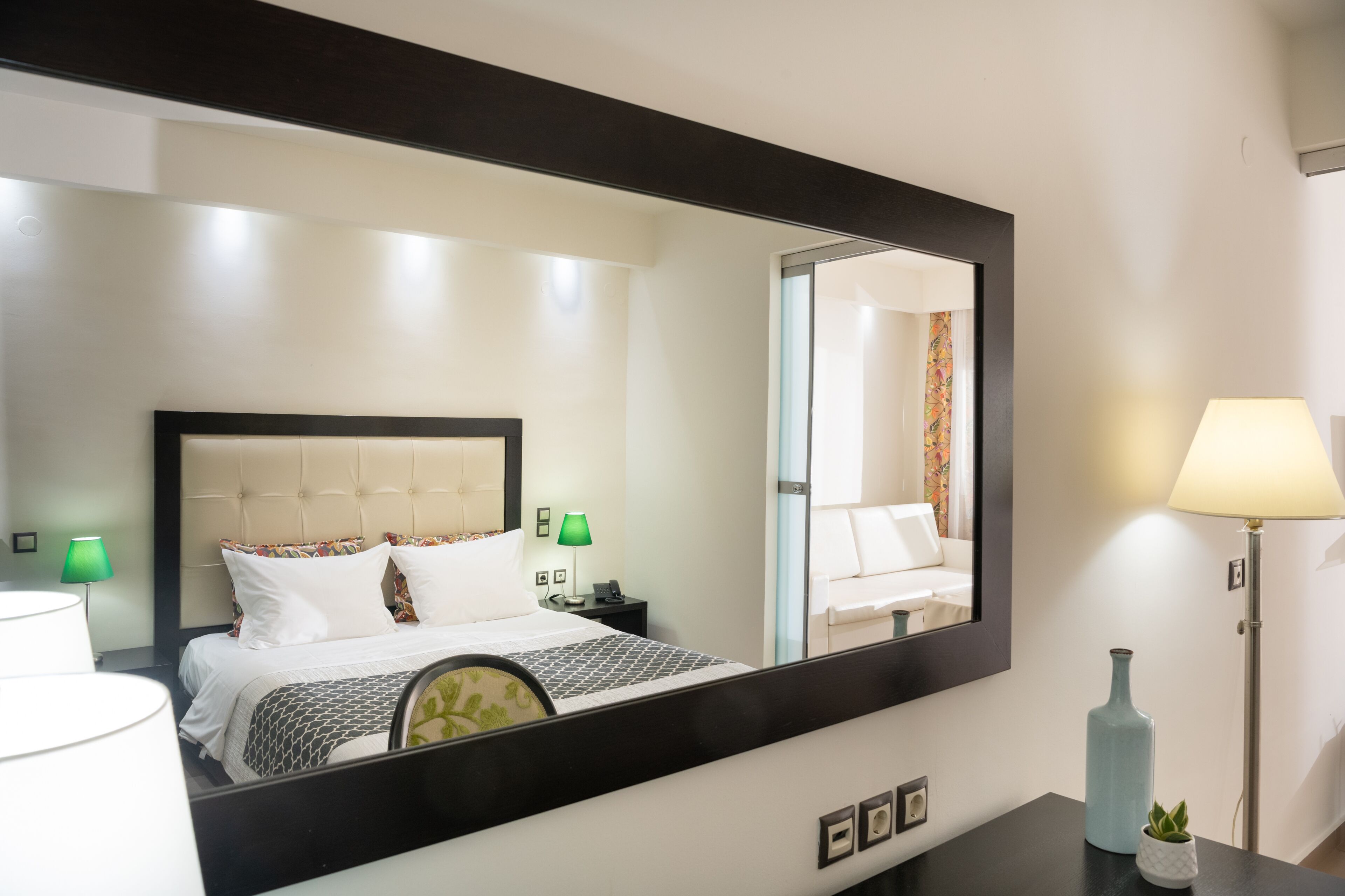 deluxe family room | in-room safe, desk, blackout curtains, soundproofing