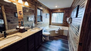 Combined shower/tub, hair dryer