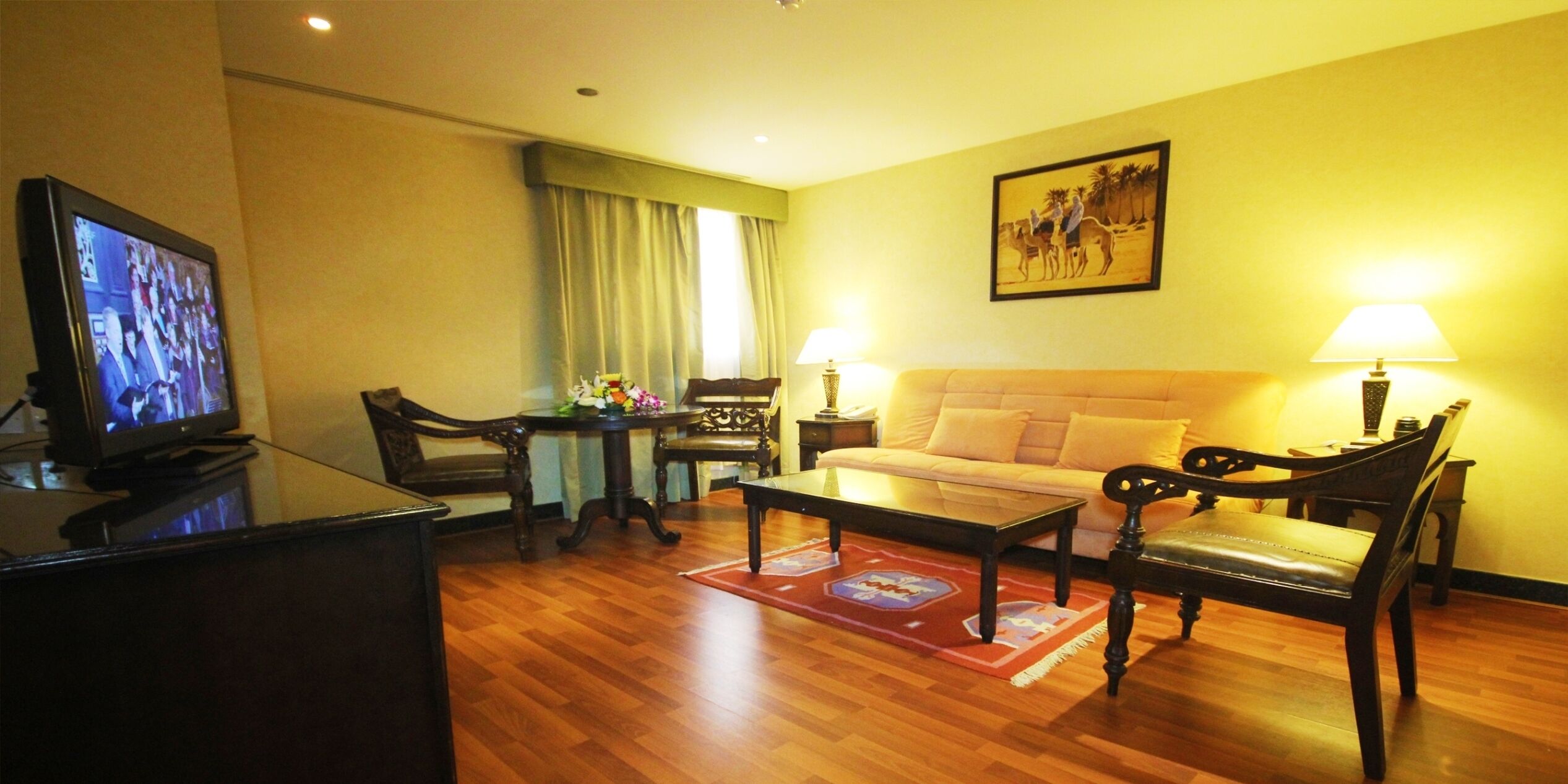 family suite, 1 bedroom | living area | lcd tv, table football