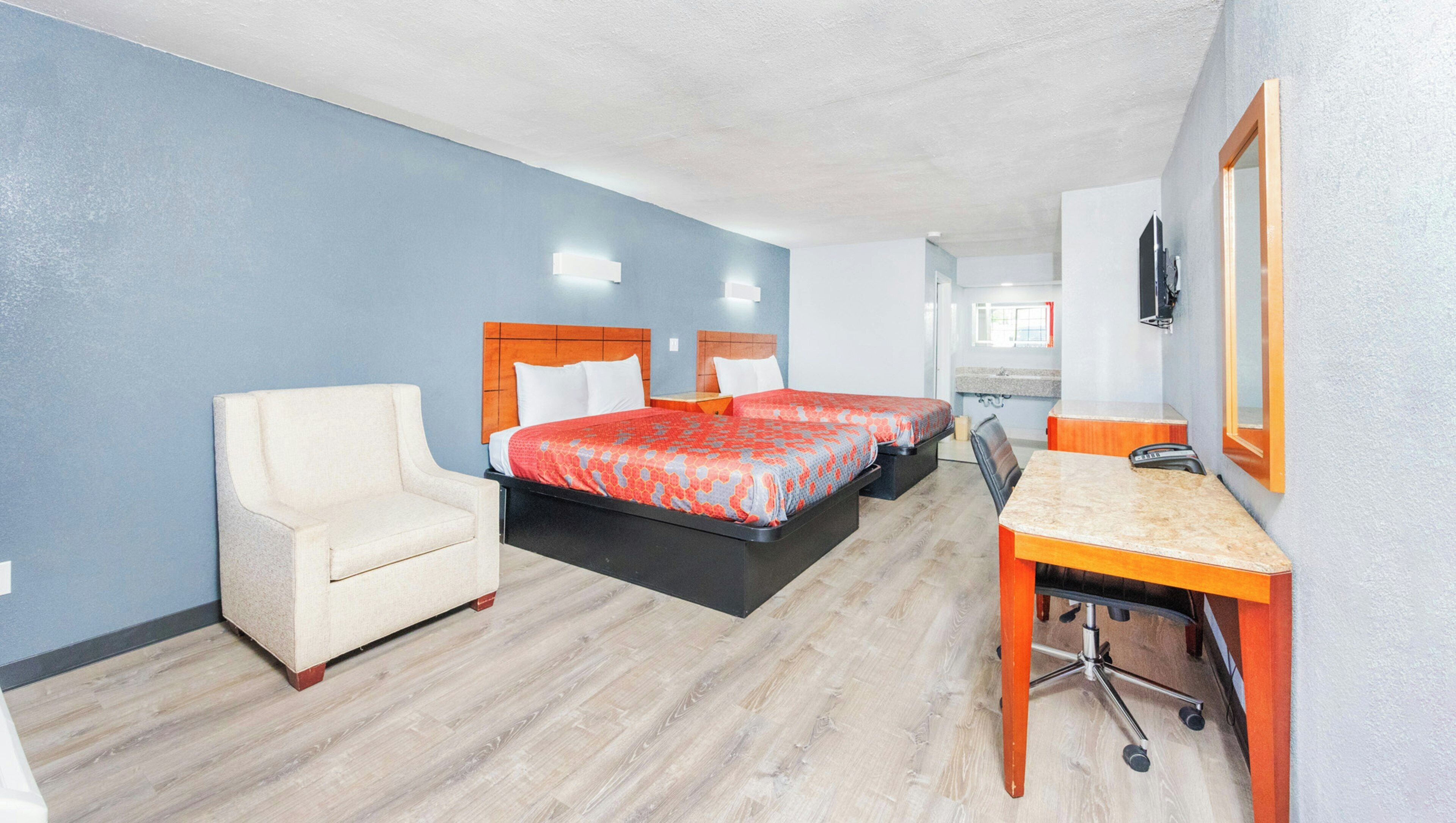 Room, 2 Queen Beds, Non Smoking, Refrigerator & Microwave