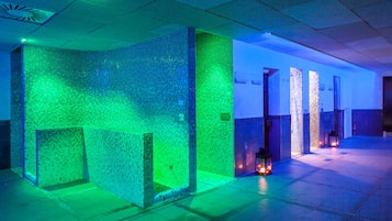 Sauna, Turkish bath, body treatments, hydrotherapy, aromatherapy