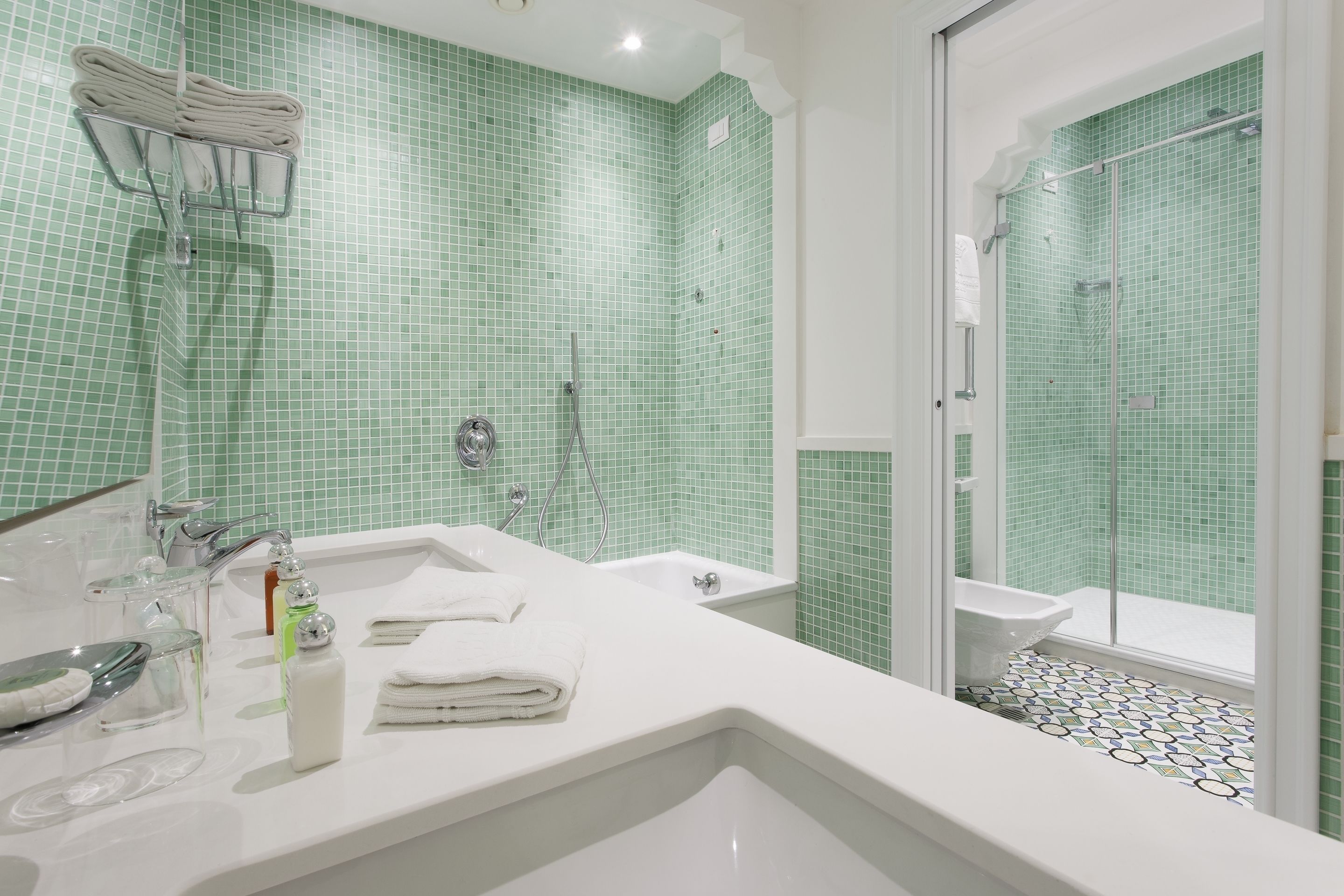 free toiletries, hair dryer, bathrobes, slippers