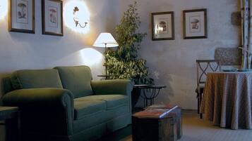 Deluxe Studio Suite, 1 Queen Bed, Non Smoking, Mountain View | Living room | 42-inch TV with digital channels