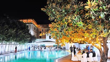 Outdoor wedding area