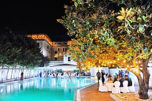 Outdoor wedding area