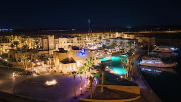 Front of property – evening/night