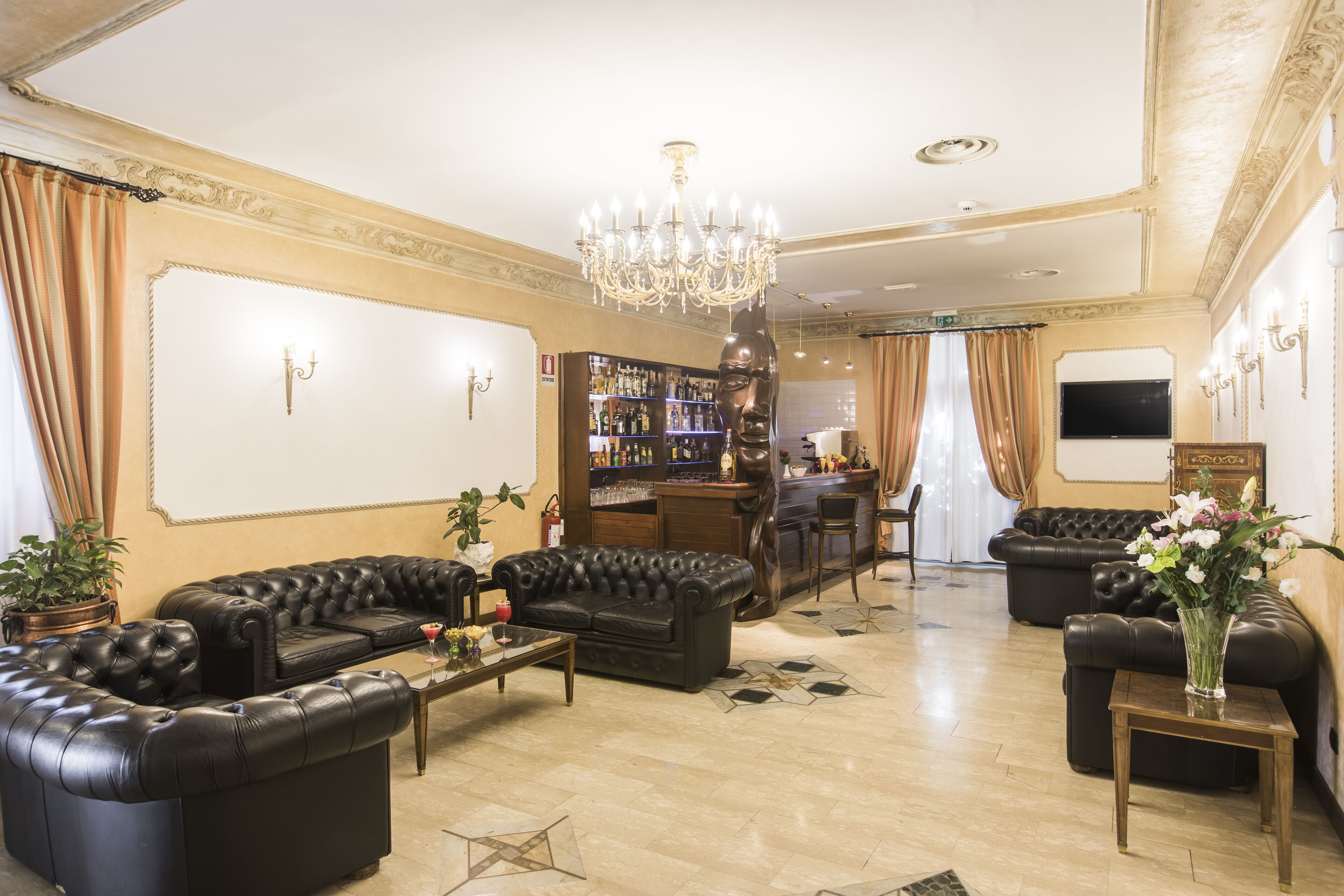 Sala de estar en el lobby