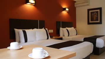 Coffres-forts dans les chambres, bureau, rideaux occultants