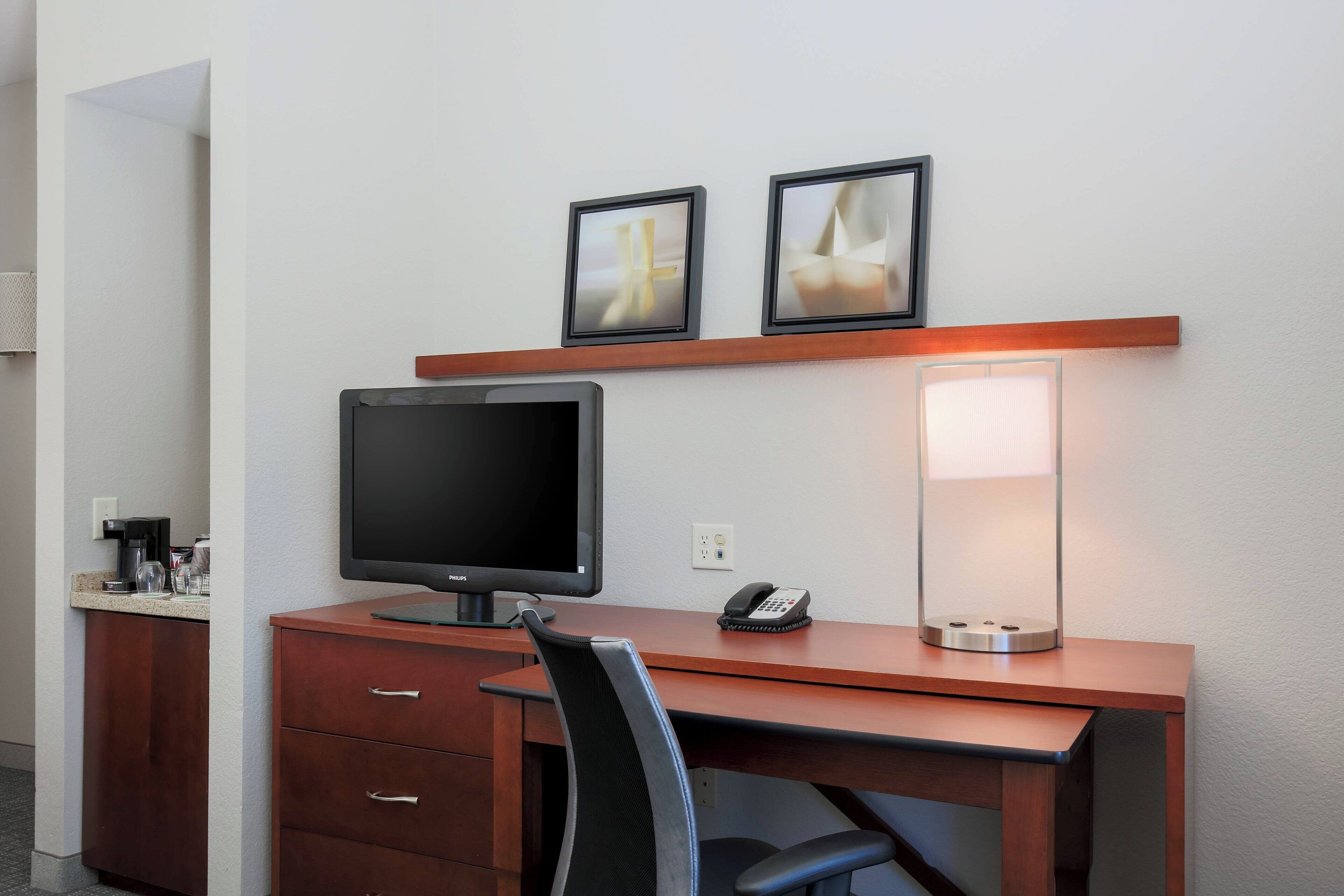 premium bedding, pillow-top beds, desk, iron/ironing board