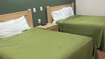 Standard Room, 2 Queen Beds, Non Smoking | In-room safe, desk, iron/ironing board, rollaway beds