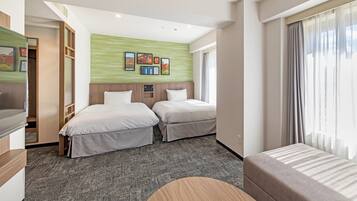 Habitación Deluxe con 2 camas individuales, para no fumadores (Renewal) | Escritorio, wifi gratis y ropa de cama