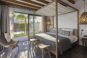 Tropical Zen Bungalow Suite Private Pool | Premium bedding, down comforters, minibar, in-room safe - Aulus Lindos Rhodes, All-Inclusive Resort, Curio Collection by Hilton (Rhodes)