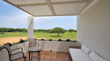 Blick auf den Golfplatz