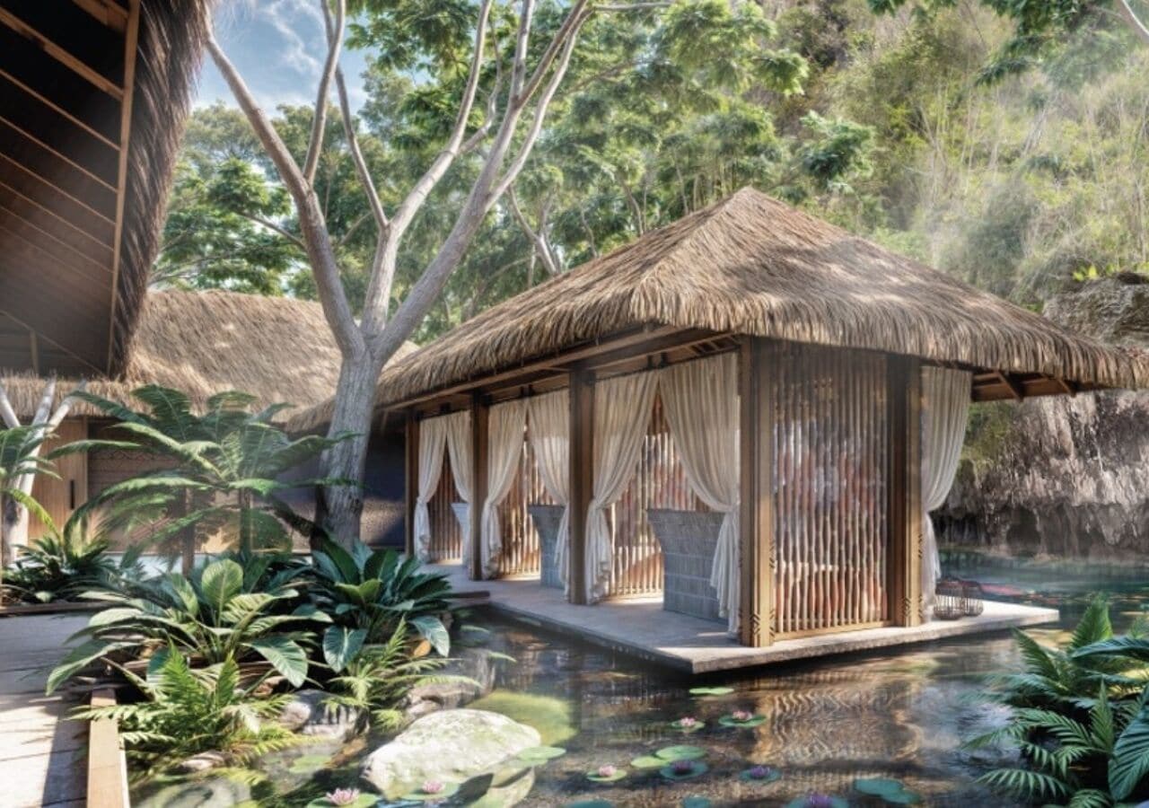 Soins corporels, soins d'aromathérapie, massages sur la plage