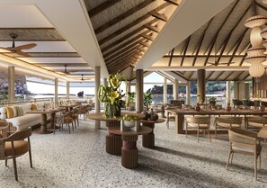 Petit déjeuner, déjeuner et dîner servis sur place