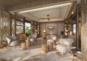 Body treatments, aromatherapy, massages on the beach