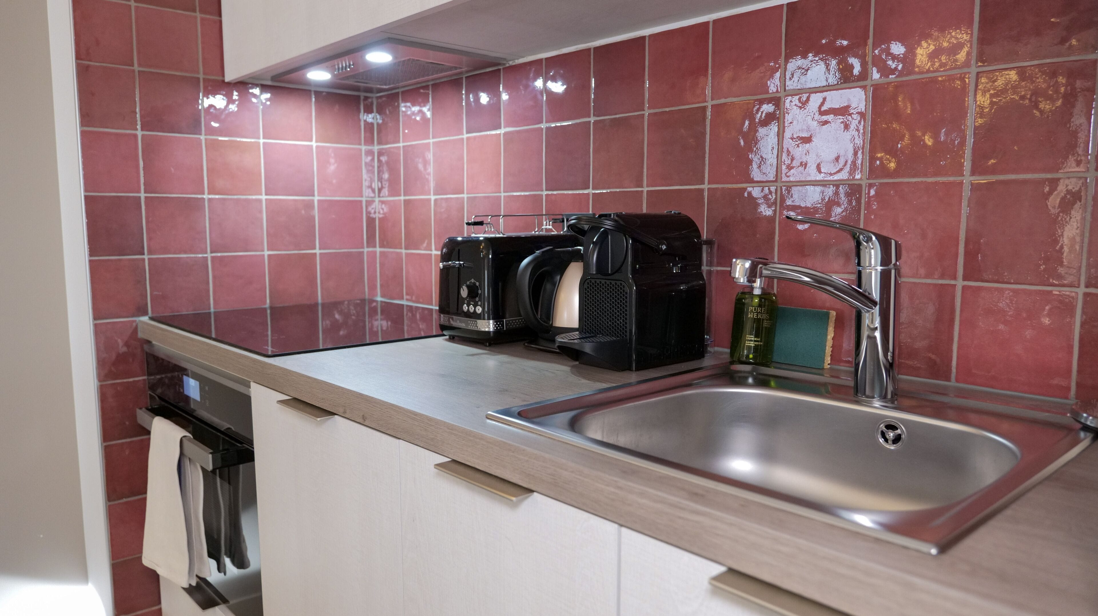 premium apartment, 3 bedrooms, terrace, mountain view | private kitchen | fridge, oven, stovetop, dishwasher