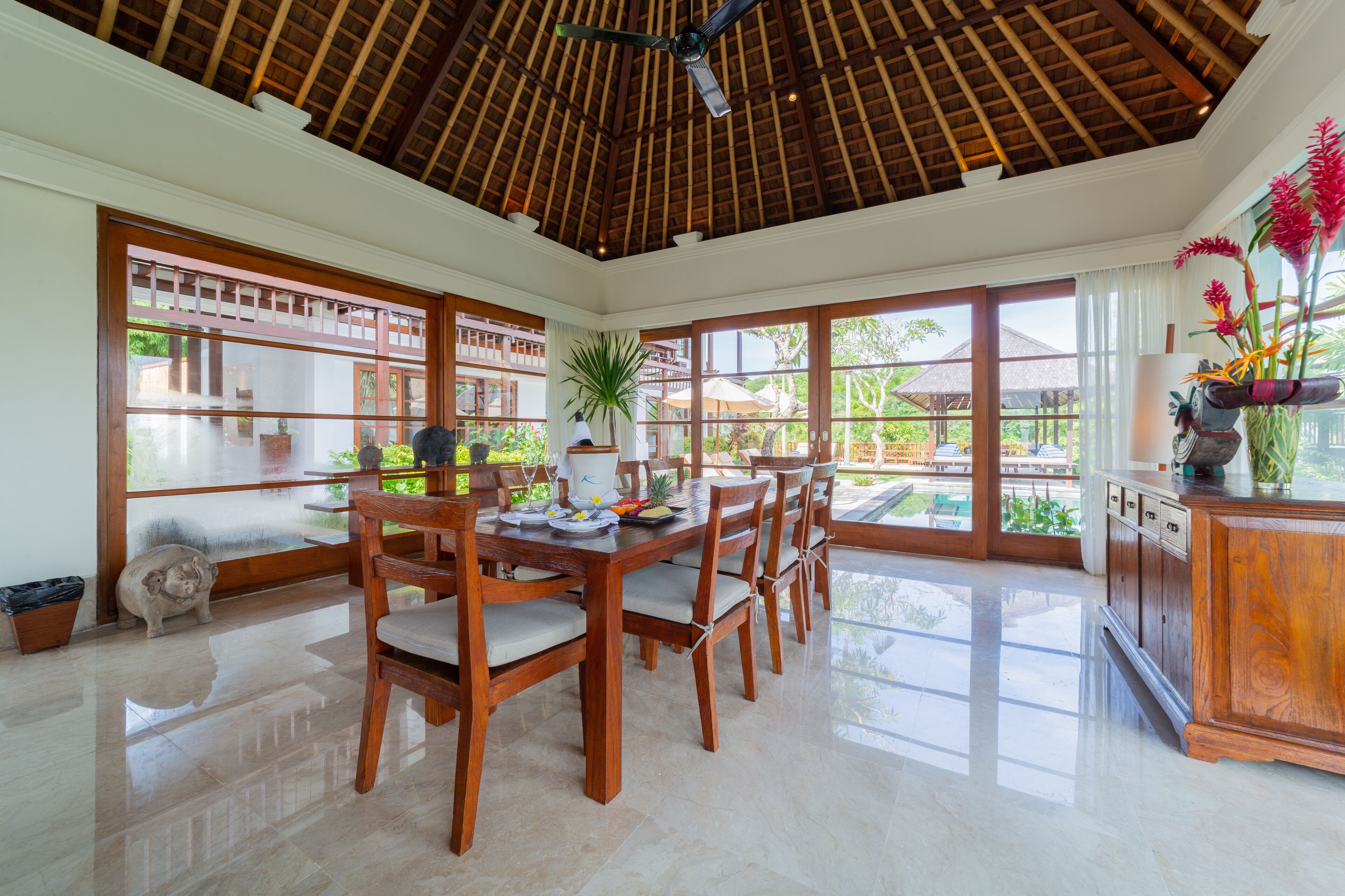 deluxe villa, 4 bedrooms, valley view | private kitchen | full-sized fridge, microwave, stovetop, dishwasher