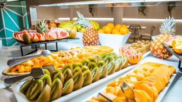 Daily buffet breakfast (EUR 8 per person)