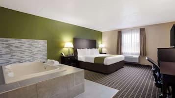 Room, 1 King Bed, Non-Smoking, Upgrade, Not Pet Friendly | Premium bedding, pillow-top beds, in-room safe, desk