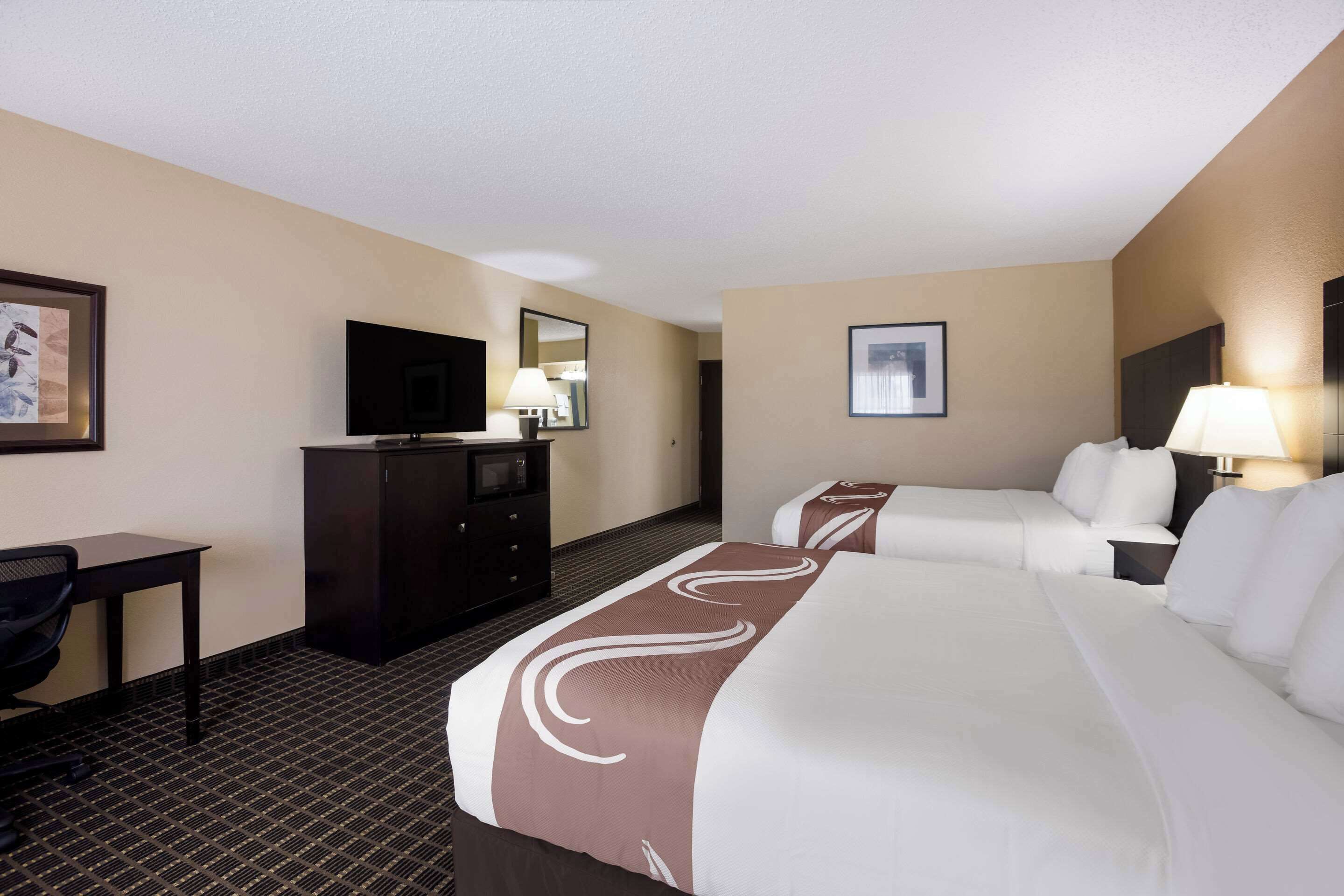 standard room, 2 queen beds, non-smoking, not pet friendly | premium bedding, pillow-top beds, in-room safe, desk