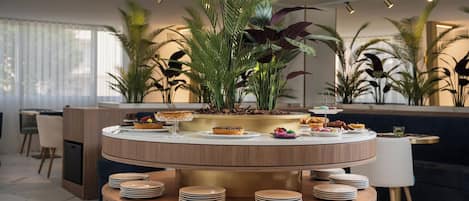 Daily buffet breakfast (EUR 15 per person)