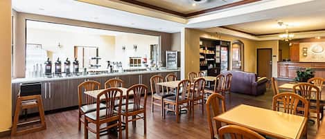 Free daily buffet breakfast