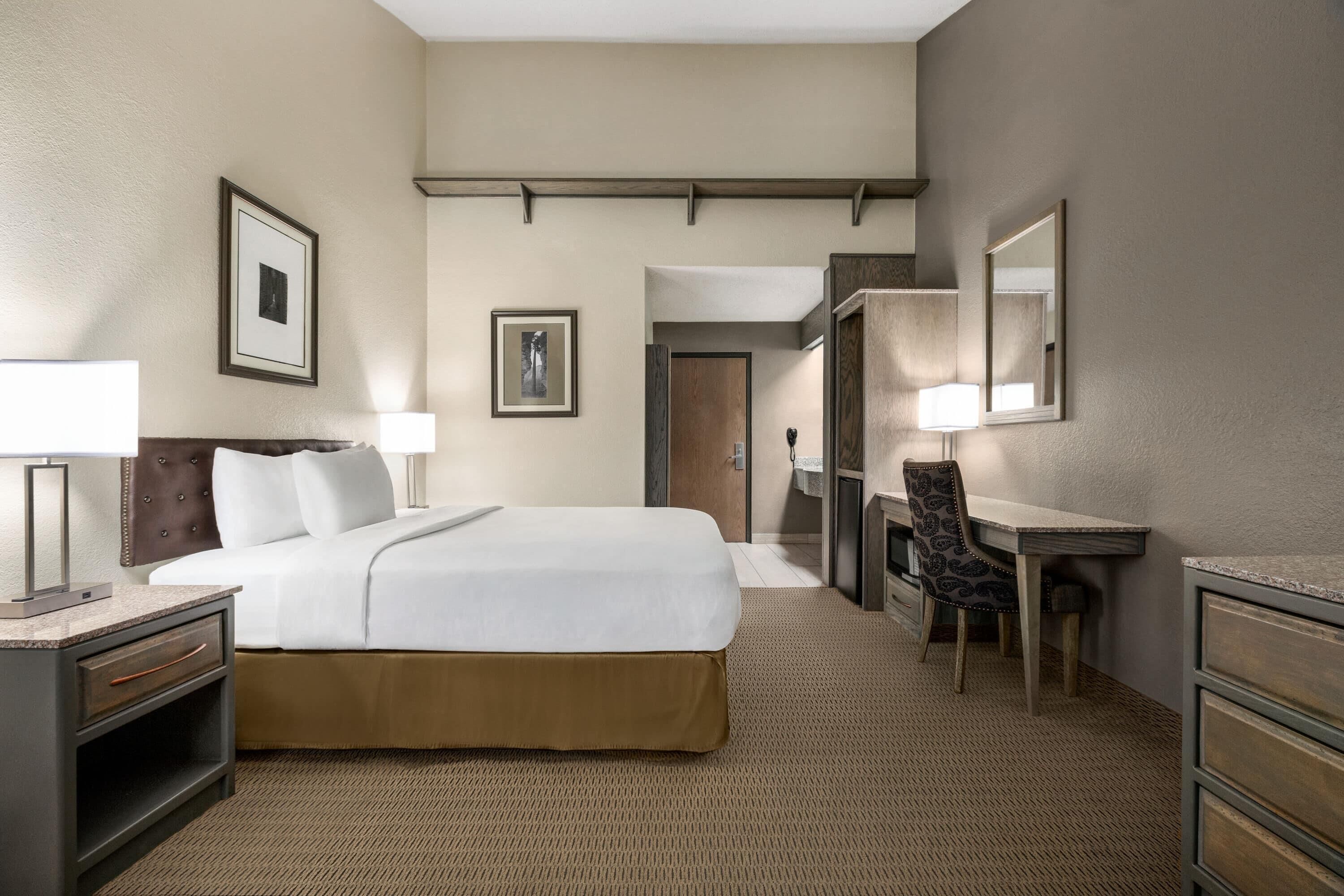 Room, 1 Queen Bed, Non Smoking | Desk, blackout drapes, iron/ironing board, free WiFi