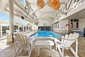 Indoor pool, outdoor pool, open 6:00 AM to 10:00 PM, sun loungers