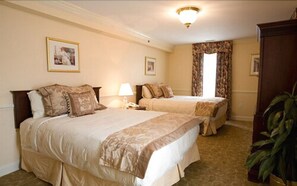 基础双人房, 2 张大床 | 埃及棉床单、高档床上用品、羽绒被、特色装修