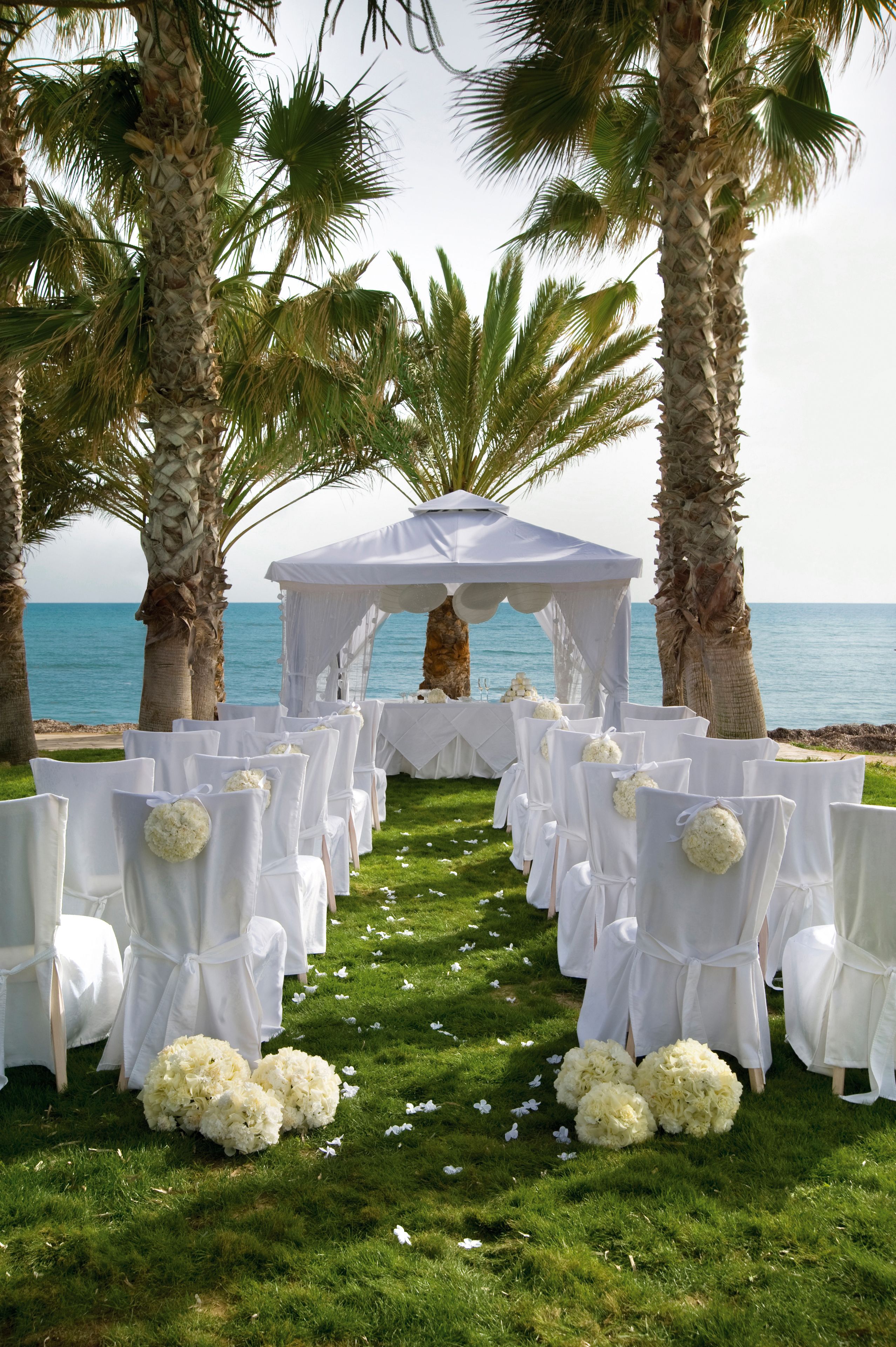 outdoor wedding area