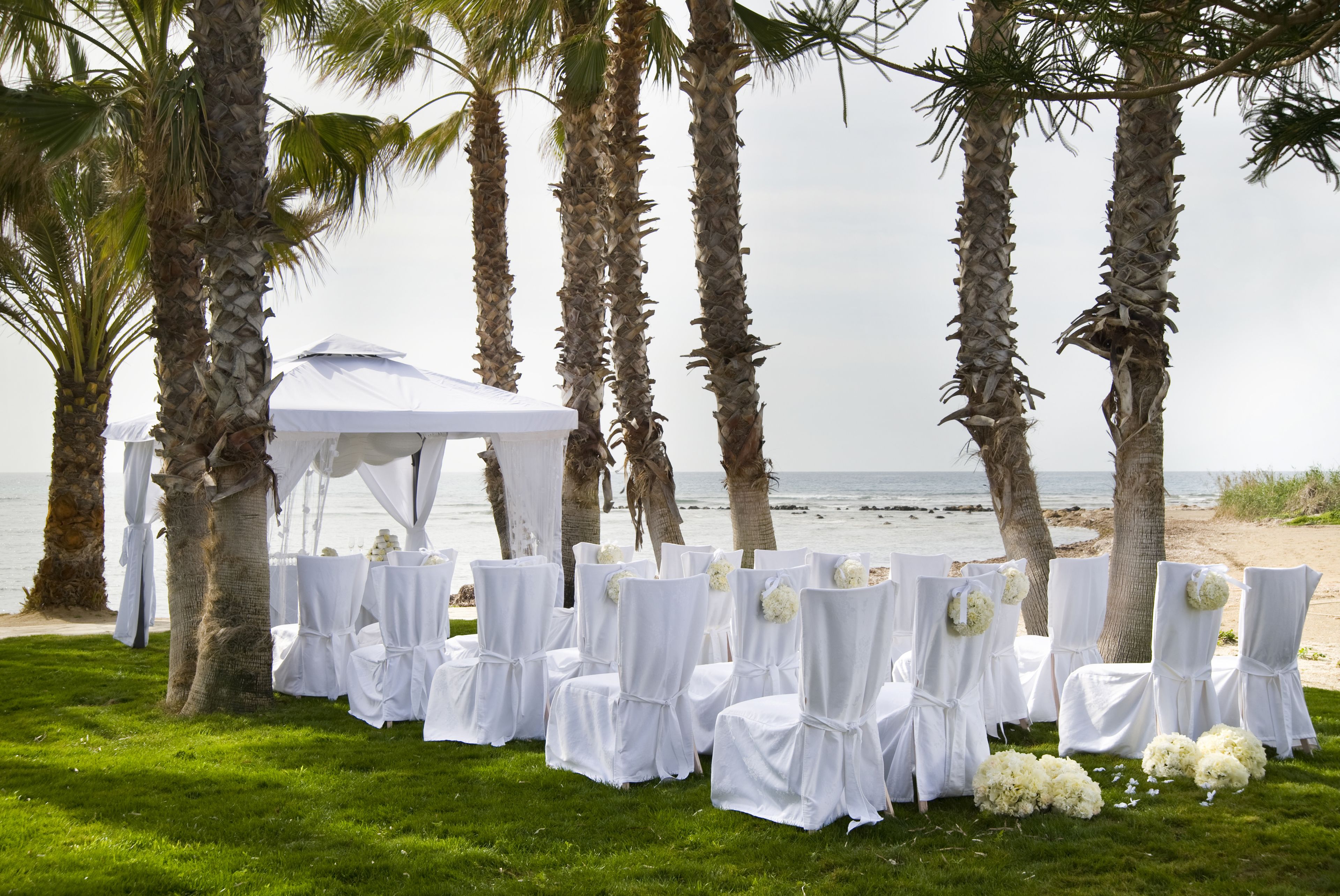 outdoor wedding area