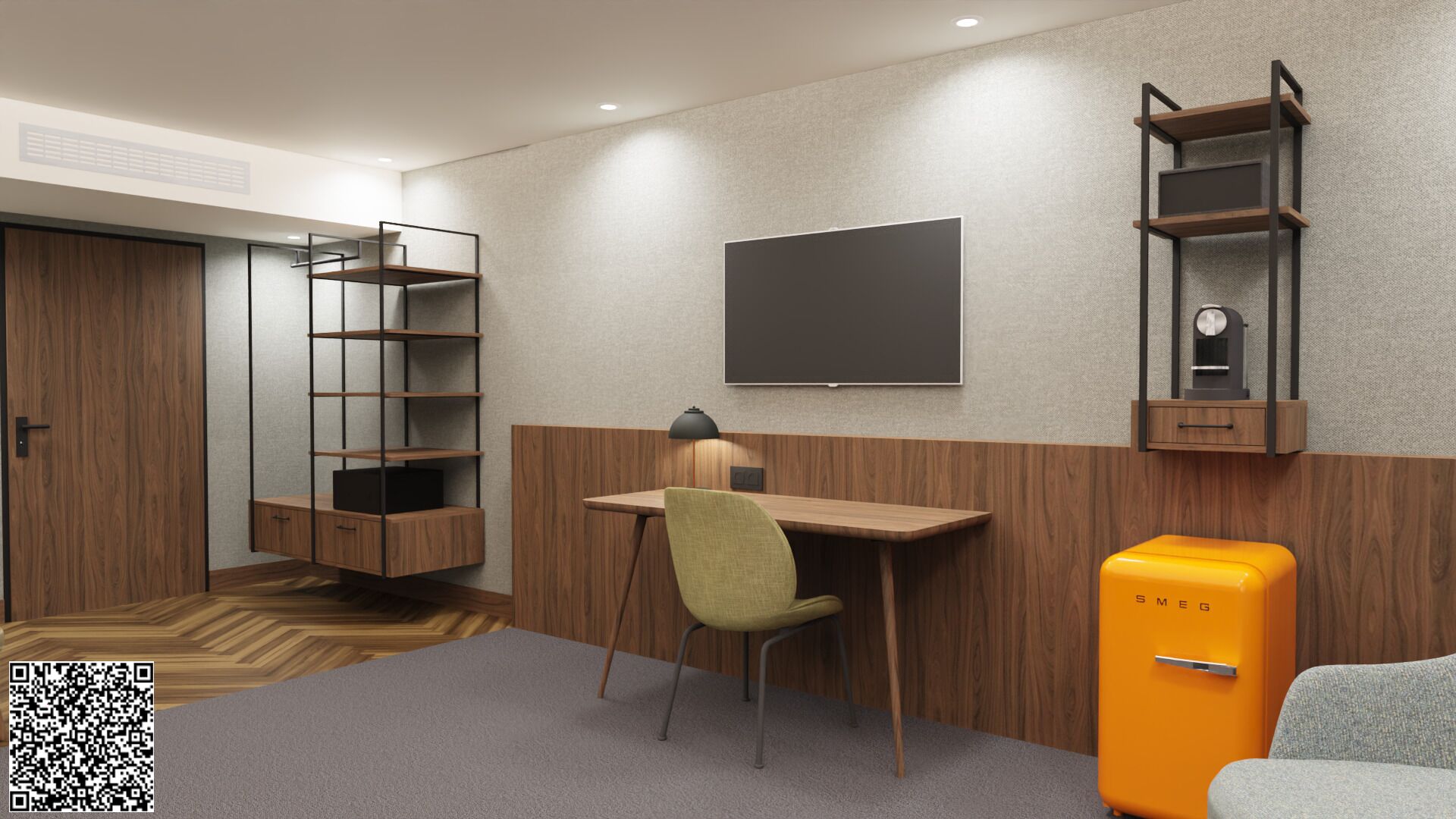 superior double room | 1 bedroom, in-room safe, desk, laptop workspace