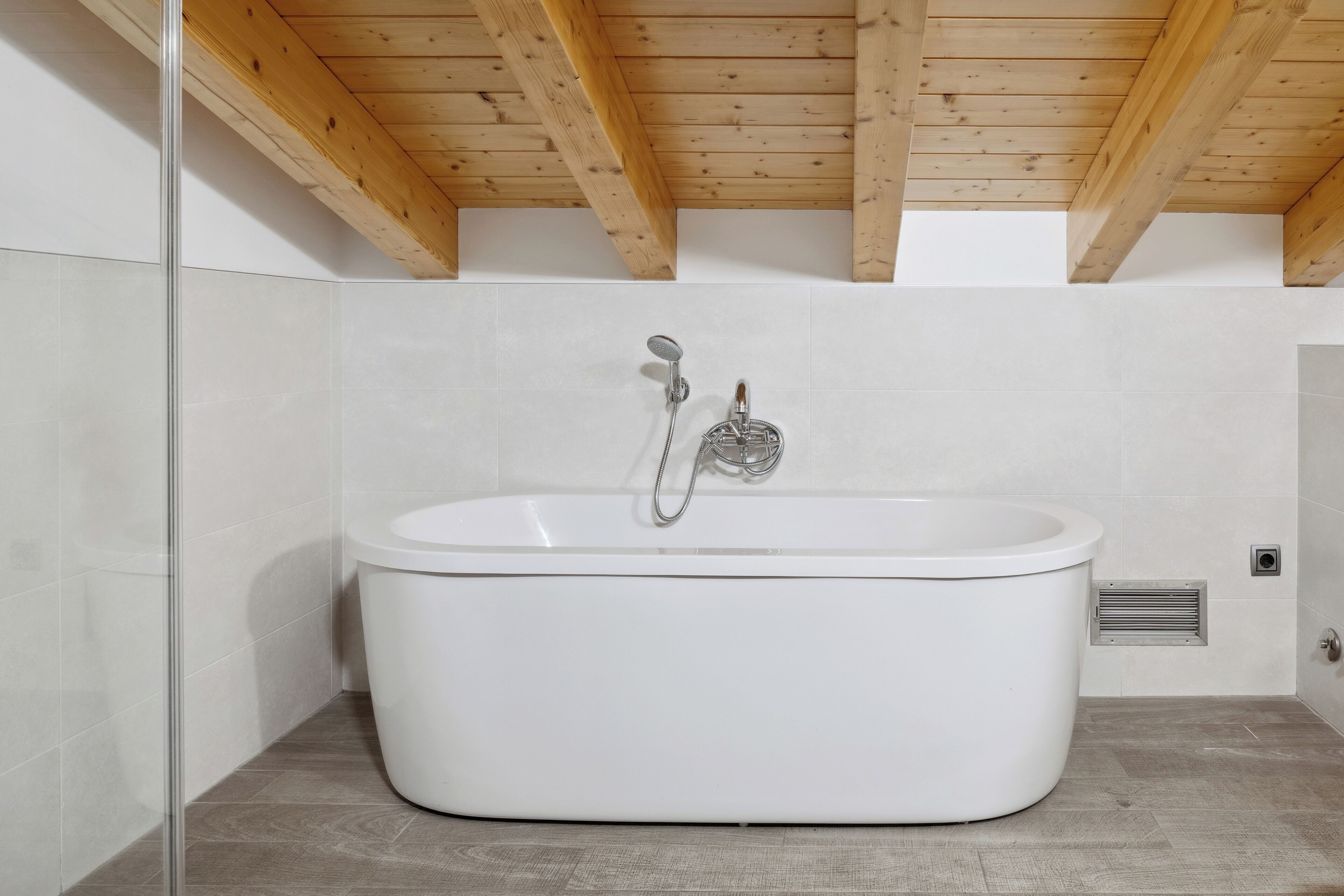 family room | bathroom | hair dryer, towels