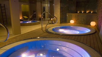 Sauna, hot tub, steam room, body treatments, facials, 1 treatment room