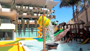 Indoor pool, 3 outdoor pools, pool umbrellas, sun loungers