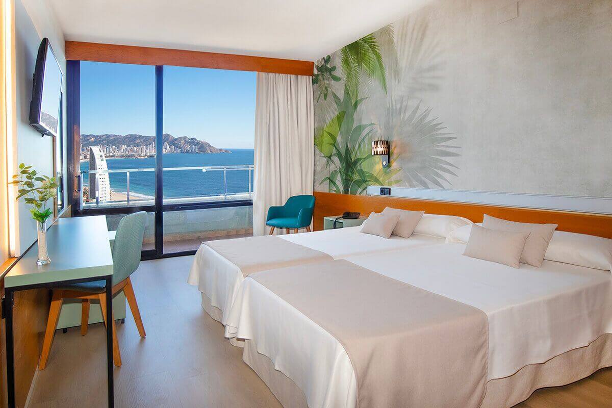Chambre Prestige, vue sur la mer, dans la tour | Bureau, rideaux dâobscurcissement, Wi-Fi (supplĂ©ment), literie fournie