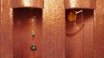 Sauna, hot tub, steam room, body treatments, hot stone massages