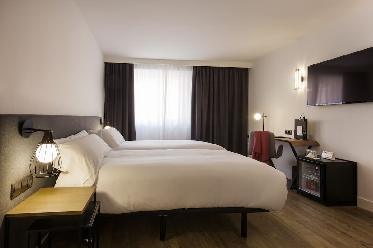 Down duvets, minibar, in-room safe, desk