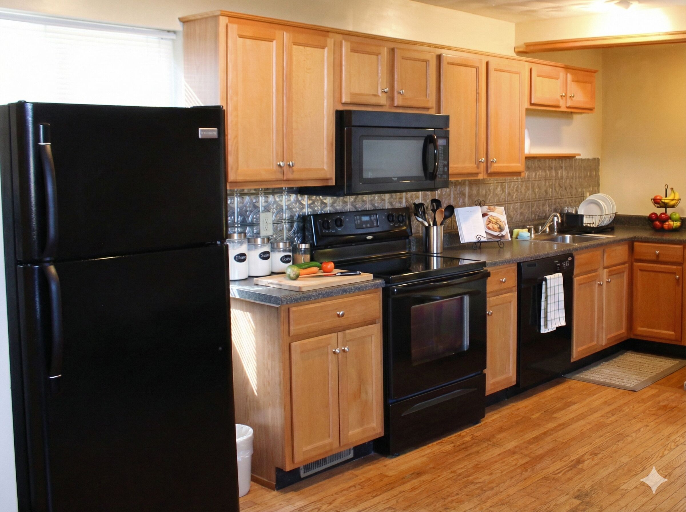 Comfort Condo, 1 Bedroom, Kitchen | Private kitchen | Fridge, microwave, stovetop, dishwasher