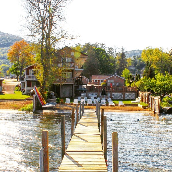 Private beach, kayaking, rowing