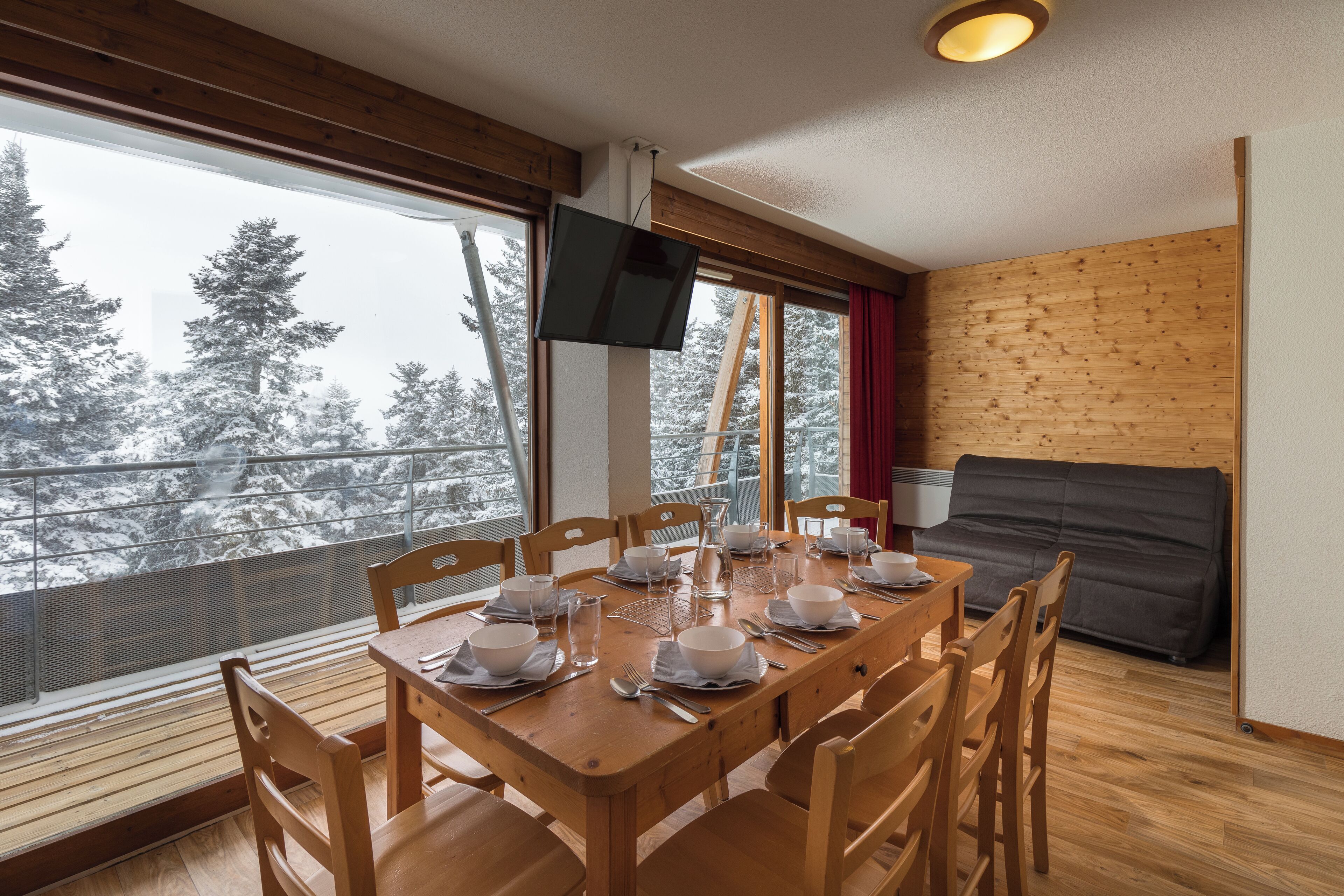 24-inch flat-screen TV with digital channels, TV