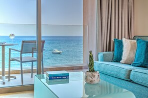 Quarto júnior, vista para o mar | Cofres nos quartos, cortinas blackout, Wi-Fi de cortesia, roupa de cama