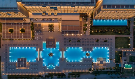 Ansicht von oben. Amada Colossos Resort