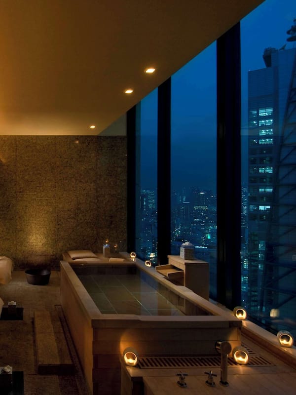 Sauna, hot tub, body treatments, facials, manicures and pedicures