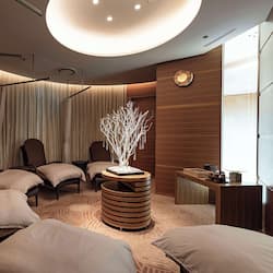 Sauna, hot tub, body treatments, facials, manicures and pedicures