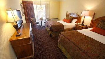 Double Room, 2 Double Beds | In-room safe, blackout curtains, iron/ironing board