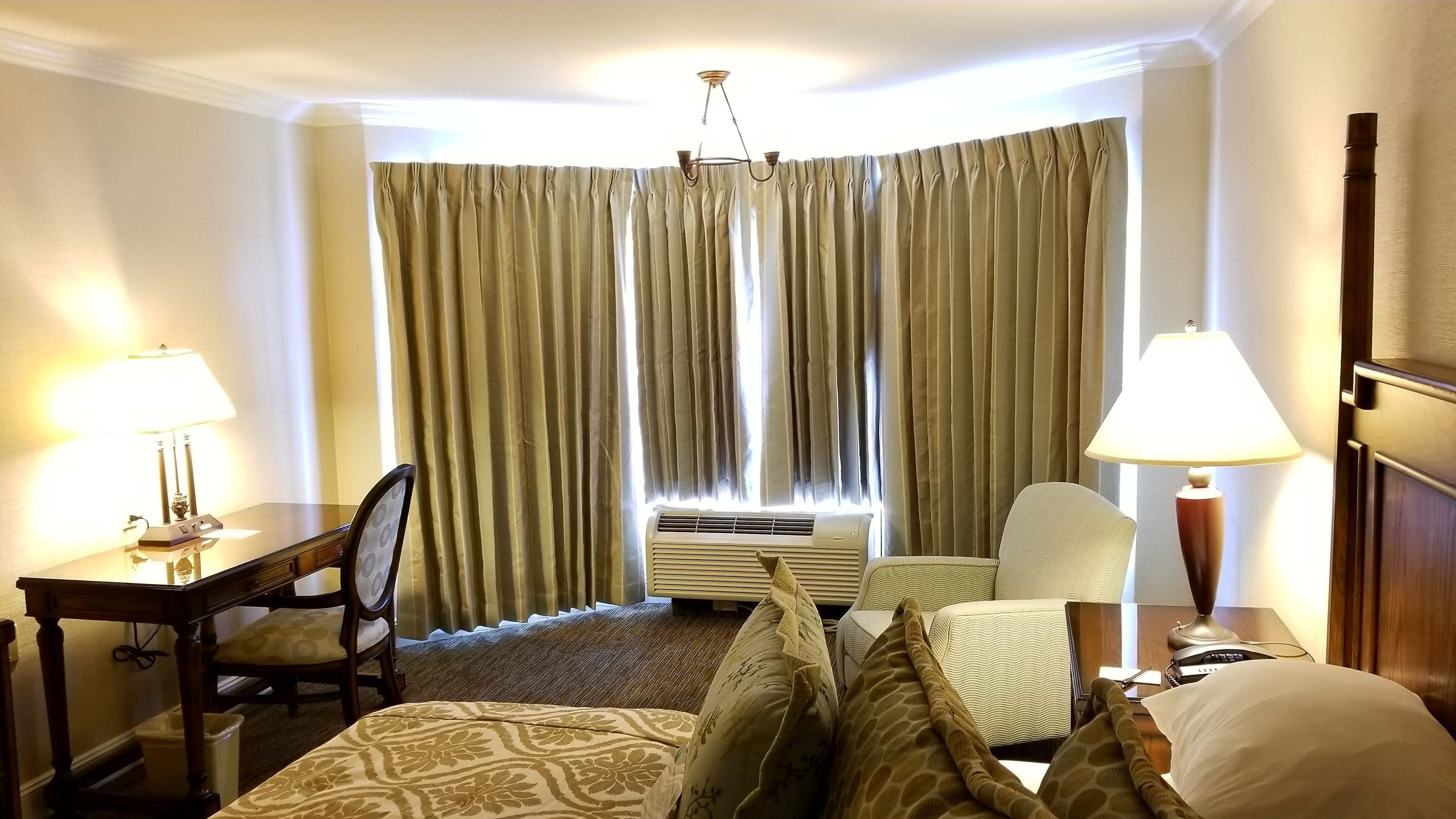 standard double room, 2 double beds | 1 bedroom, in-room safe, desk, blackout curtains